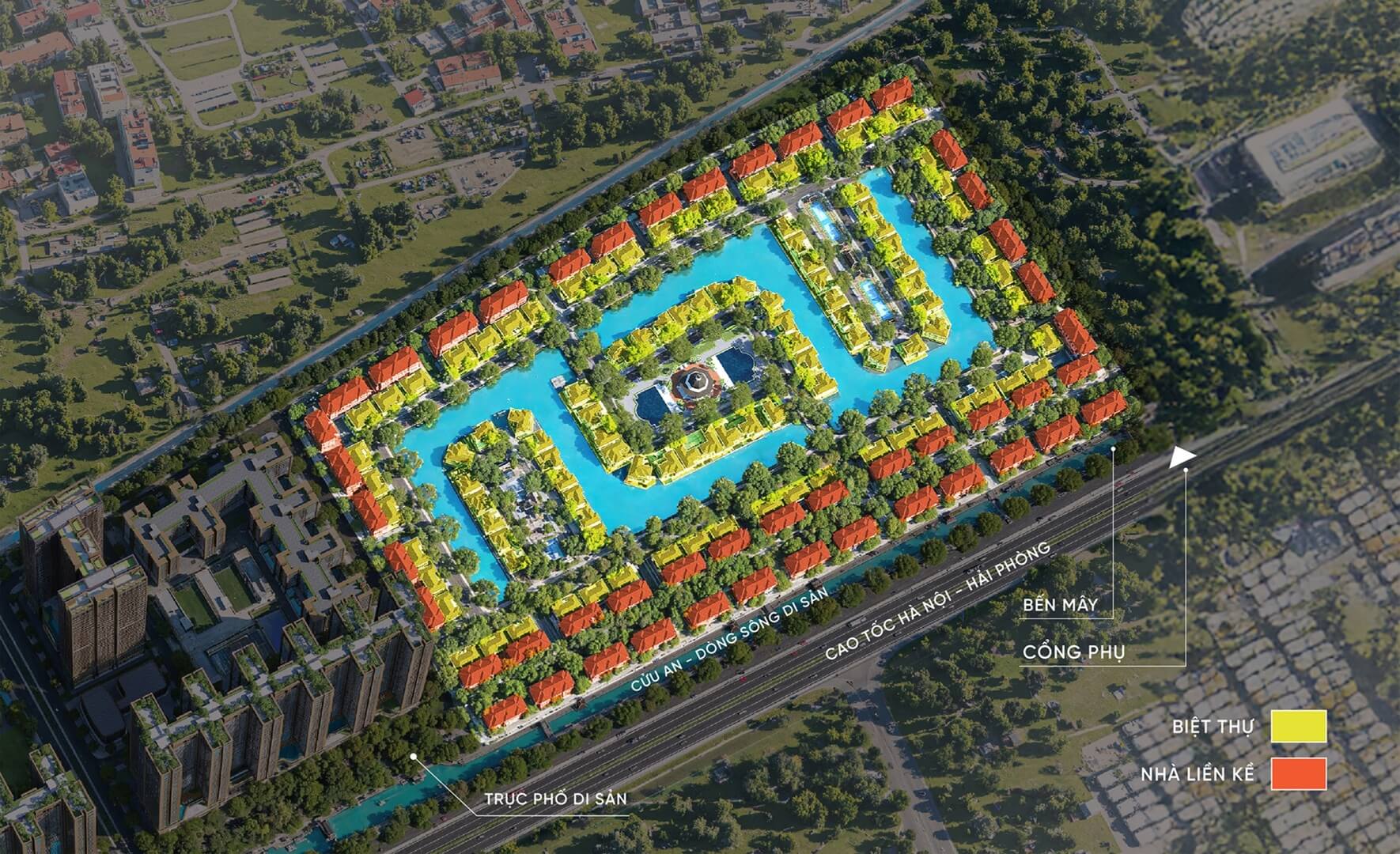 mặt bằng phân khu wonder island sunshine legend city hưng yên