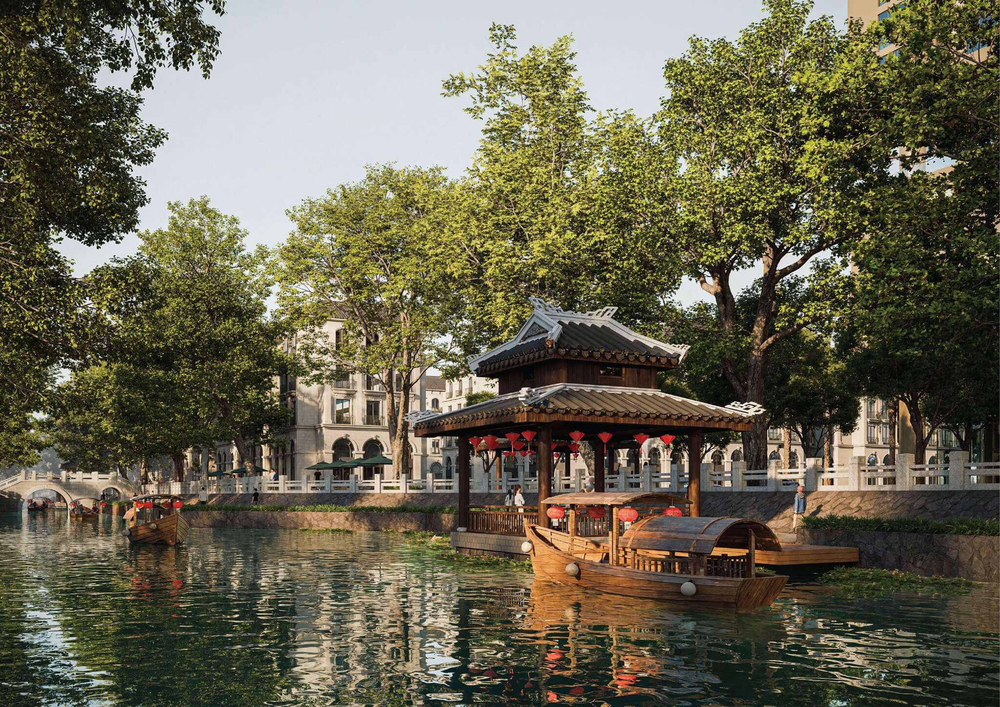 dòng sông di sản tại sunshine legend city hưng yên