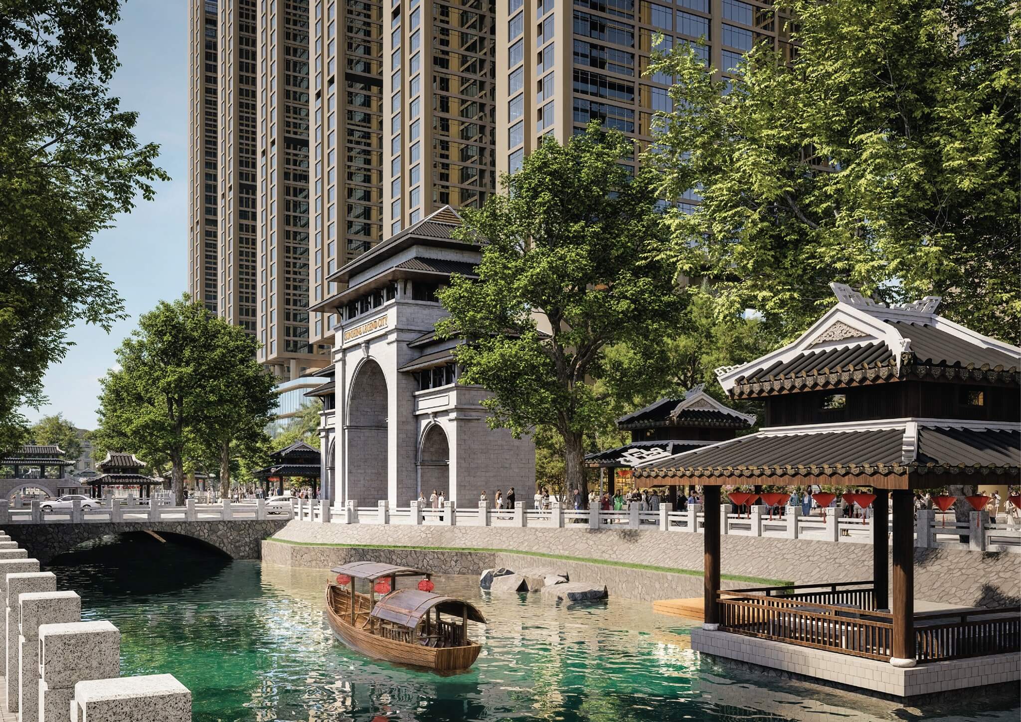 dòng sông di sản tại sunshine legend city hưng yên